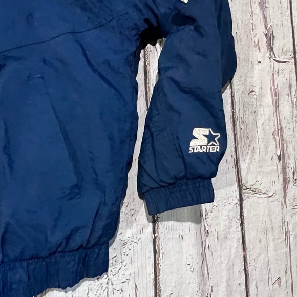 Vintage Boys 1990s Atlanta Braves MLB Baseball Sports Puffy 90s Starter Jacket - Picture 7 of 10